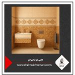 کاشی امپرادو قهوه ای طرح گلدار 60×30